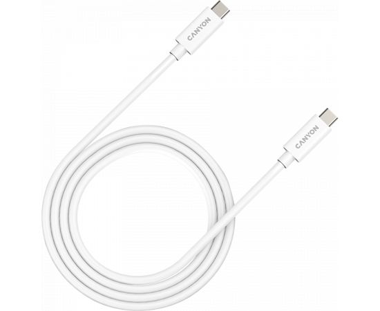 CANYON UC-44, cable, U4-CC-5A1M-E, USB4 TYPE-C to TYPE-C cable assembly 40G 1m 5A 240W(ERP) with E-MARK, CE, ROHS, white