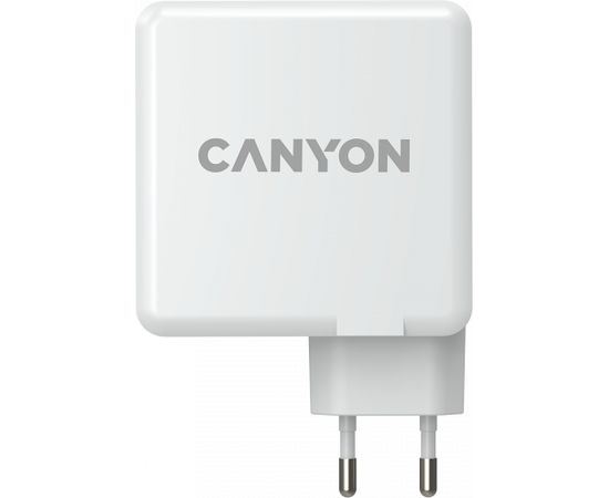 CANYON H-100, GAN 100W charger  Input:  100V-240V Output: USB-C1/C2: 5V 3A , 9V 3A , 12V 3A , 15V 3A , 20V 5A  USB-A 1/A2: 4.5V/5A, 5V/4.5A, 9V/3A, 12V/2.5A,  20V/1.5A  C1+C2 : 65W + 30W； C1+A1 : 65W + 30W ； C1+A2 : 65W + 30W ；C1+A1+A2 : 65W +