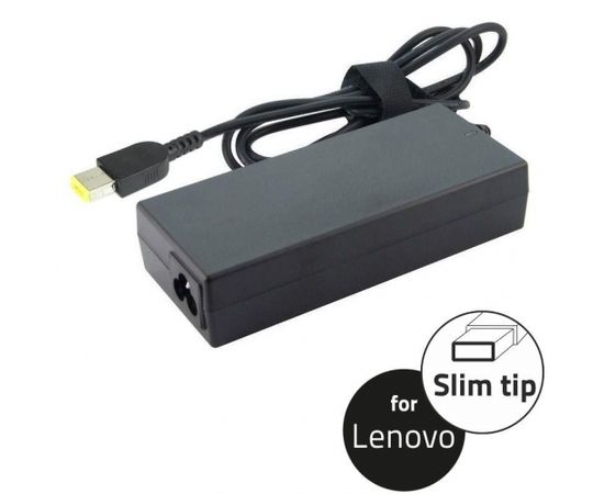 Laptop AC power adapter Qoltec Lenovo 65W | 20V | 3.25A | Slim tip