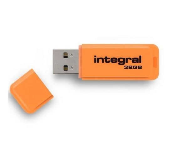 Integral USB Flash Drive Neon 32GB USB 2.0 - Orange
