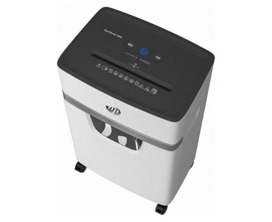 HP ONESHRED 10MC shredder, micro cut, P-5, 10 card, 20l, light grey