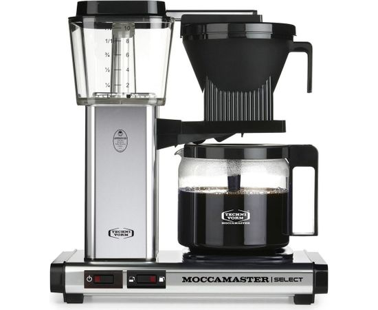 Moccamaster KBG Select Polished Silver Fully-auto Drip coffee maker 1.25 L