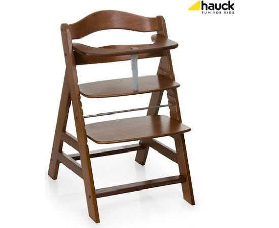 Hauck Alpha+ augstais krēsls, Walnut