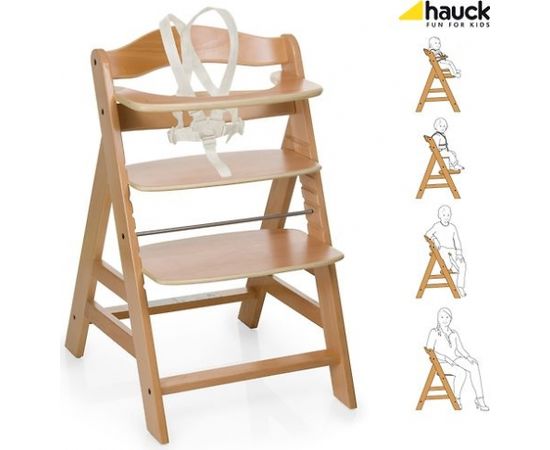 Hauck Alpha+ augstais krēsls, Natural