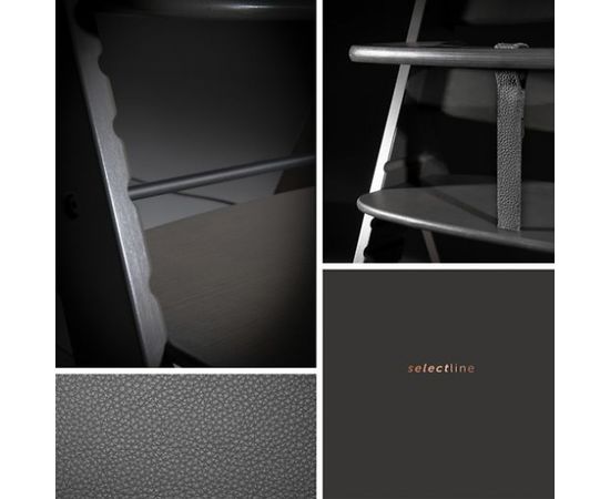 Hauck Alpha+ Select augstais krēsls, Charcoal