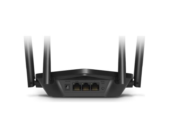 Mercusys AX1500 WiFi 6 Router  MR60X 802.11ax, 1201+300 Mbit/s, 10/100/1000 Mbit/s, Ethernet LAN (RJ-45) ports 2, Mesh Support No, MU-MiMO Yes, No mobile broadband, Antenna type External