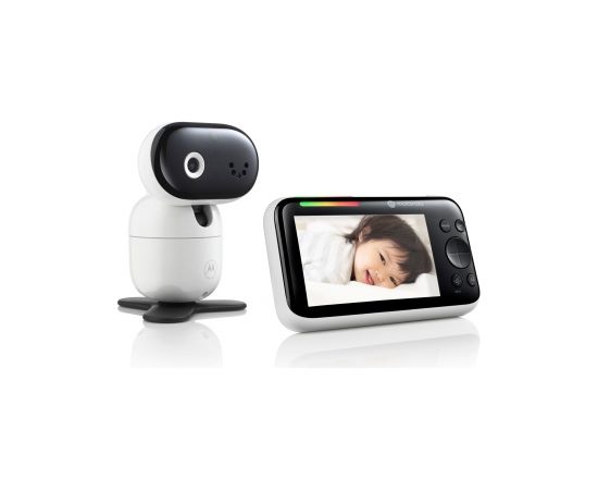 Motorola PIP1610 HD CONNECT 5.0" Wi-Fi HD Motorized Video Baby Monitor, White/Black