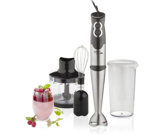 Gallet Blender Naucelle 3in1 GALMIX435 Hand Blender, 500 W, Number of speeds 2, Chopper, Ice crushing, Black/Stainless steel