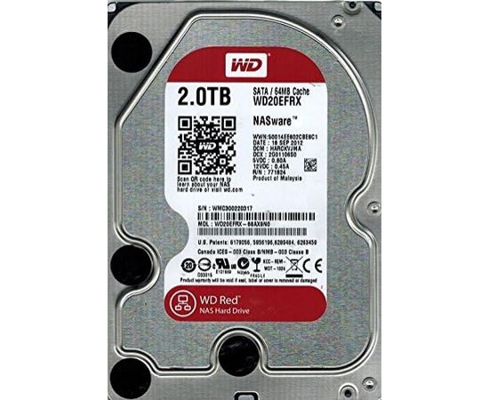 HDD WD Red Plus 2TB 3,5" SATA WD20EFPX