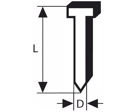 Naglas Bosch SK50 25G; 1,2/18gx25; 5000  gab. Naglas