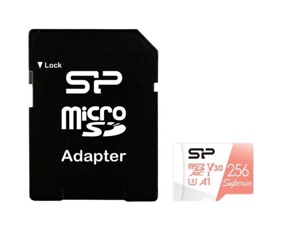 SILICON POWER memory card Superior Micro SDXC 256GB UHS-I A3 V30