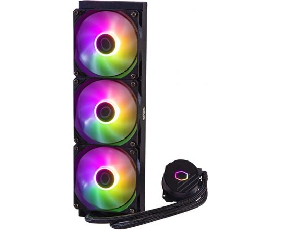 Cooler Master MasterLiquid 360L Core ARGB Computer case, Processor Liquid сooling kit 12 cm Black