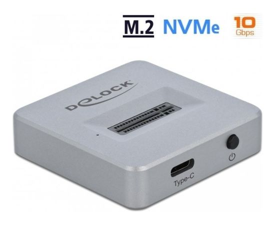 DeLOCK 64000 storage drive docking station Silver