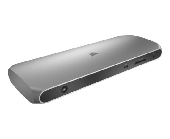 Corsair TBT100 Thunderbolt 3 Dock, Docking Station (silver, HDMI, Power Delivery, RJ-45)