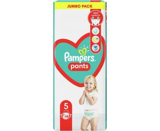Pampers Pants 12kg-17kg, size 5-JUNIOR, 48pcs
