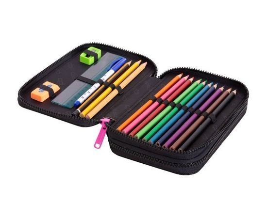 Double decker school pencil case with equipment Coolpack Jumper 2 Math Hearts