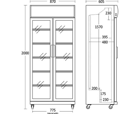 Display cooler Scandomestic SD881BHE