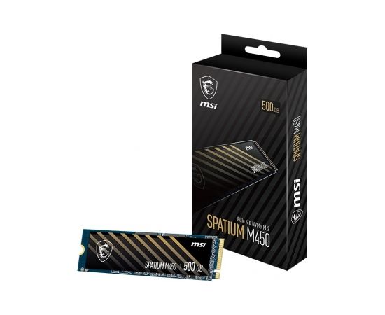 MSI SPATIUM M450 PCIe 4.0 NVMe M.2 500GB PCI Express 4.0 3D NAND