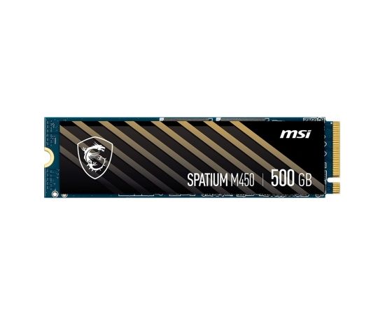 MSI SPATIUM M450 PCIe 4.0 NVMe M.2 500GB PCI Express 4.0 3D NAND