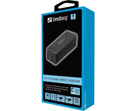 Sandberg 441-45 4in1 Charger 2xUSB-C 2xUSB 65W