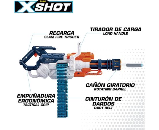 Пистолет с 48 порол. пулями, дальность до 27 метра X-Shot Crusher ZURU 8 g+ CB46562