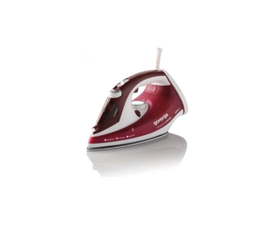 Gorenje Steam Iron SIH2200RBC Steam Iron, 2200 W, Water tank capacity 280 ml, Continuous steam 30 g/min, Red/White, Auto power off