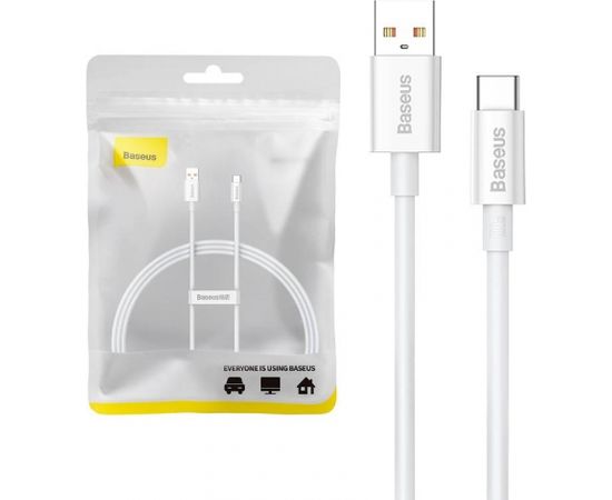 Cable USB do USB-C Baseus Superior 100W 1m (white)