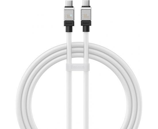 Cable USB-C to USB-C Baseus CoolPlay, 100W, 1m (white)