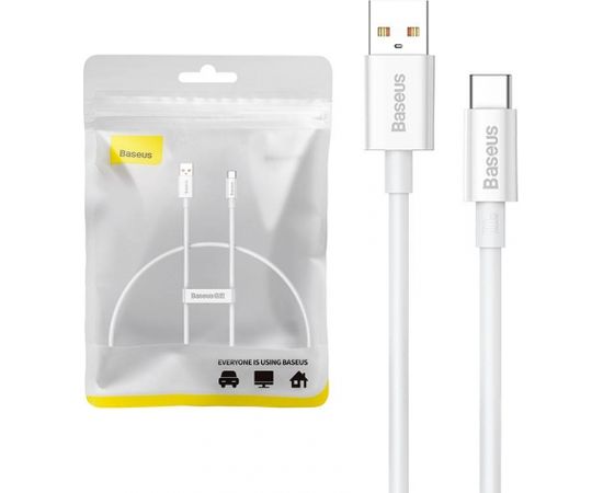 Cable USB do USB-C Baseus Superior 100W 0.25m (white)