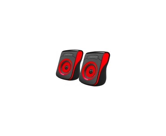 Esperanza usb stereo skaļruņI 2.0 flamenko melns/sarkans. 6W