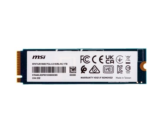 Dysk SSD MSI SPATIUM M450 PCIe 4.0 NVMe M.2 1TB