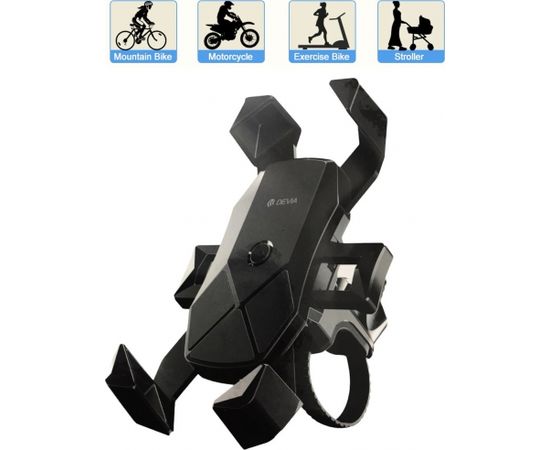 Devia phone bike holder Voyager ES063, black