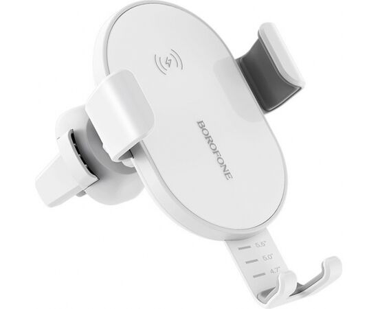 Borofone car phone holder-charger Q5, white