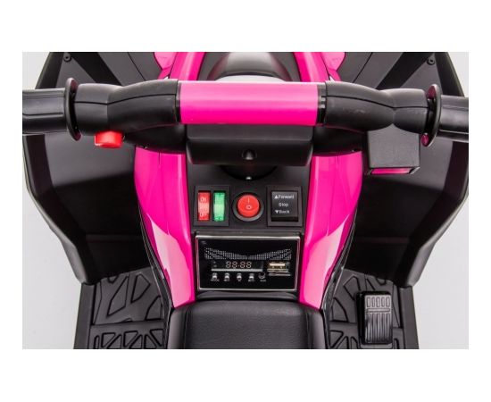 HL568 elektriskais kvadracikls, rozā krāsā
