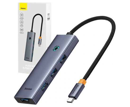4in1 Hub Baseus  UltraJoy USB-C do USB 3.0 (space grey)
