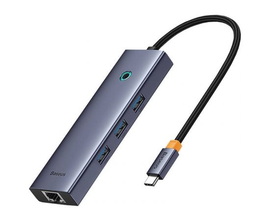 4in1 Hub Baseus  UltraJoy USB-C do 3x USB 3.0 + RJ45 (space grey)