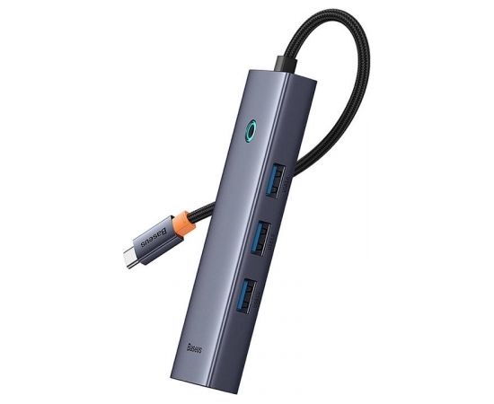 4in1 Hub Baseus  UltraJoy USB-C do 3x USB 3.0 + RJ45 (space grey)