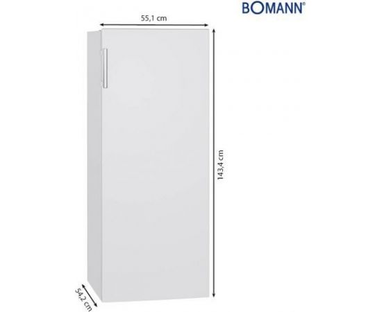 Bomann VS7316W Ledusskapis 144cm