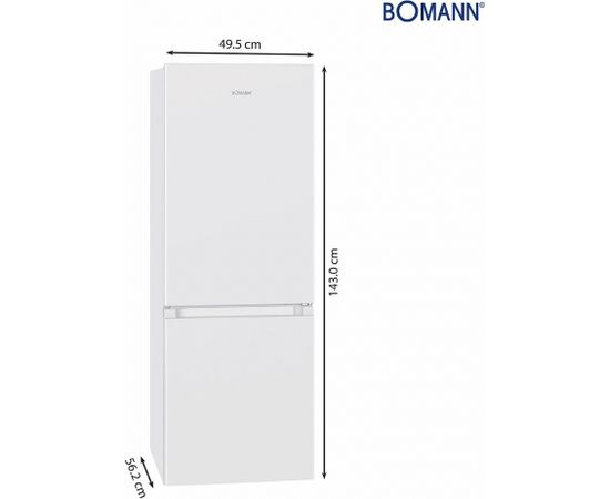 Ledusskapis Bomann KG320.2W white