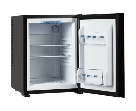 MPM-30-MBS-06/L Minibar refrigerator Freestanding Black with GLASS FRONT BLACK