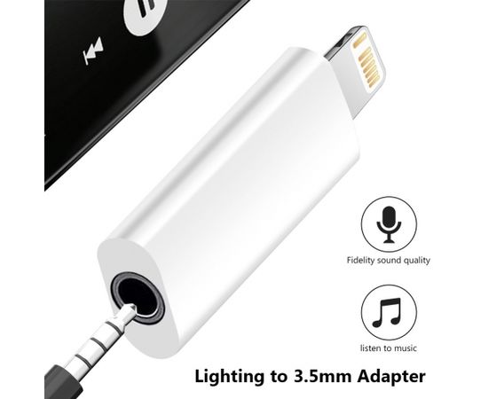 RoGer AUX adapteris Lightning - 3,5 mm