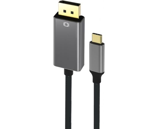 RoGer Кабель USB-C на DisplayPort 4K@60Hz / 1.8м / Серый