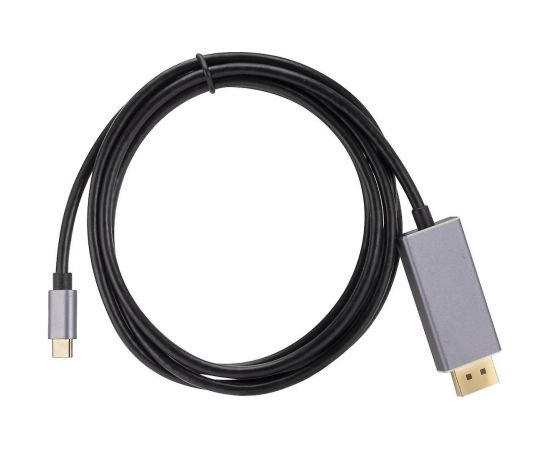 RoGer Kabelis USB-C uz DisplayPort 4K@60Hz / 1.8m / Peleks