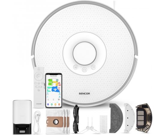 Robotic vacuum cleaner Sencor SRV9385WH, white