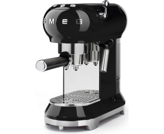 Smeg ECF01WHEU White 50's Style Aesthetic Espresso Manual Coffee Machine