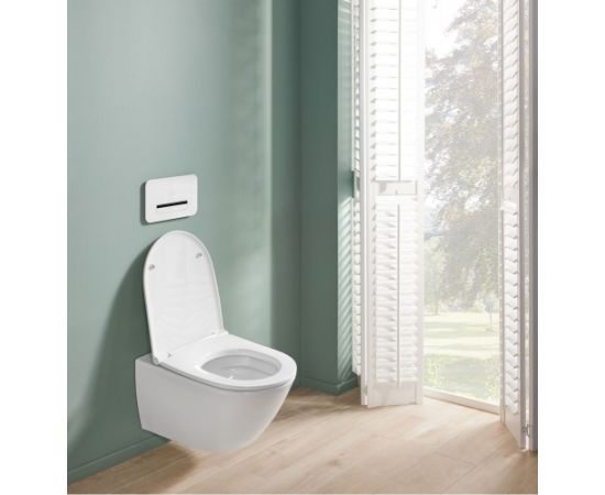 Villeroy & Boch Universo TwistFlush komplekts, piekaramais tualetes pods ar TwistFlush, balts