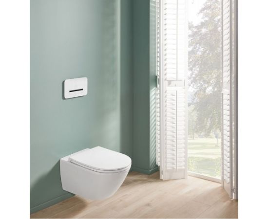 Villeroy & Boch Universo TwistFlush komplekts, piekaramais tualetes pods ar TwistFlush, balts