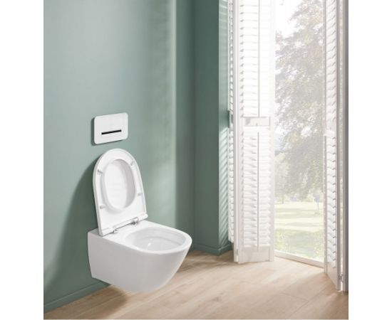 Villeroy & Boch Universo TwistFlush komplekts, piekaramais tualetes pods ar TwistFlush, balts