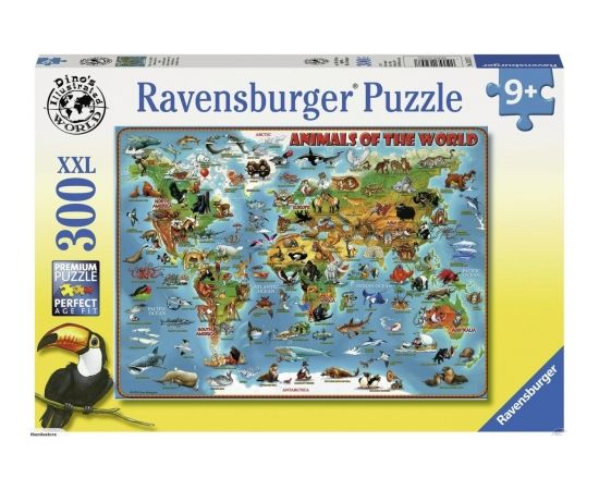 RAVENSBURGER puzle Pasaules dzīvnieki, 300 gab., 13257