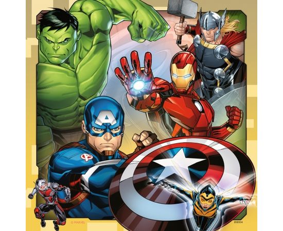 RAVENSBURGER puzzle Marvel Avengers 3x49p, 08040